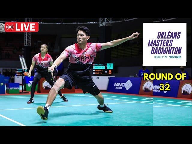  LIVE - Maulana/Jamil (INA) VS Shimogami/Hobara (JPN) | Orleans Masters 2025 Live | Round of 32