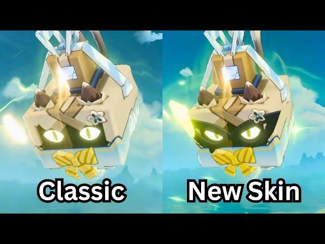 Kirara Classic vs 4.8 Free Skin (side by side)