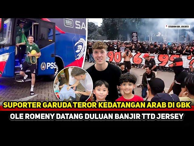 AKSI FANS GARUDA GETARKAN ARAB SAUDI! GBK bergemuruh jelang laga~Kedatangan Ole Romeny bikin heboh