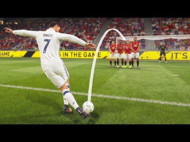 FIFA 18 КАК ЗАБИВАТЬ РАБОНОЙ СО ШТРАФНОГО | Rabona Free Kick Tutorial