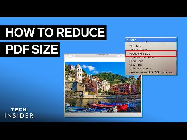 How To Reduce PDF Size On Mac