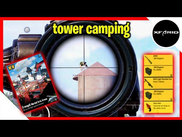 PUBG MOBILE Tower Camping | XFARIDGAMING | BGMI | 90FPS | IOS | 1v4