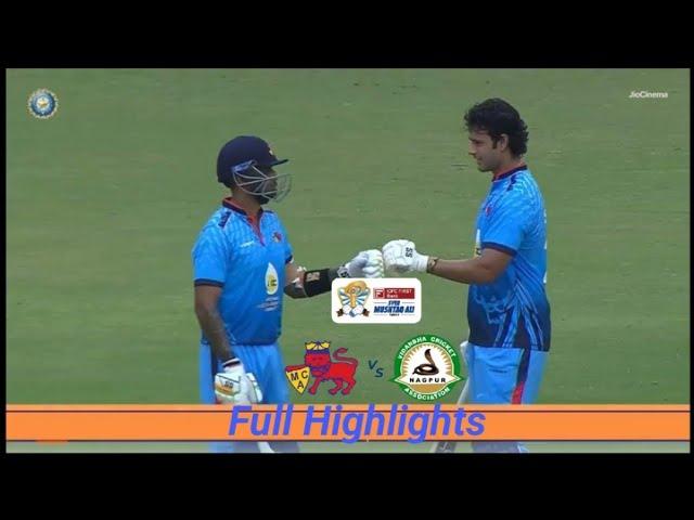 Shivam Dubey -_Mumbai Vs Vidarbha  | Qaurter Final Full Highlights | SMAT2024 | Sport TV