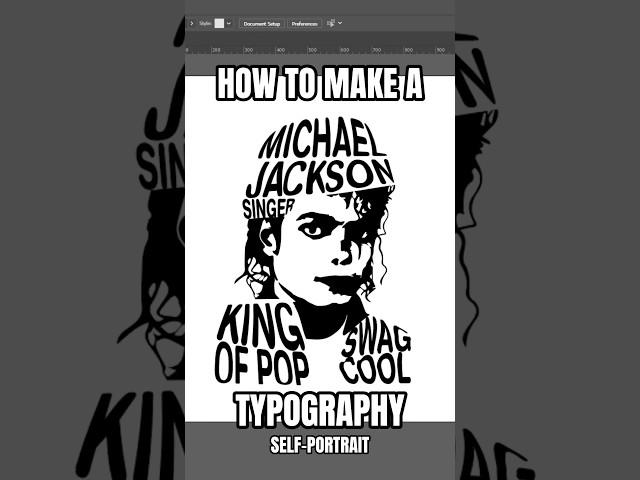 How to make Typography Self-portrait using Adobe Illustrator