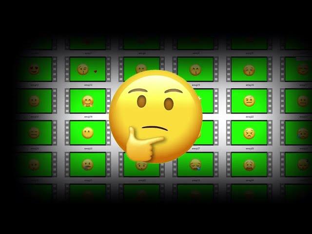 Анимированные Смайлики для монтажа | Живые Emoji | green emoji |