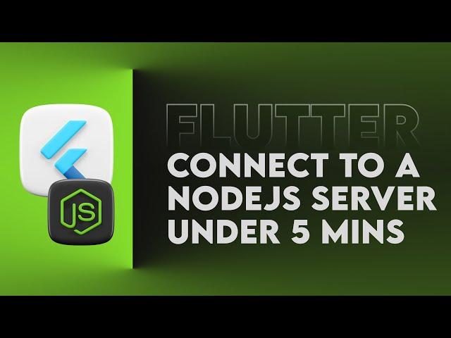  Connect Flutter to Node.js in 5 Minutes! 