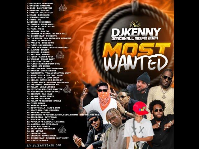 DJ KENNY MOST WANTED DANCEHALL MIXFIX AUG 2024