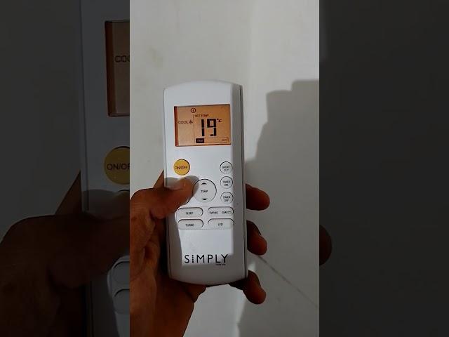 como configurar el control para obtener el máximo frío de un aire acondicionado