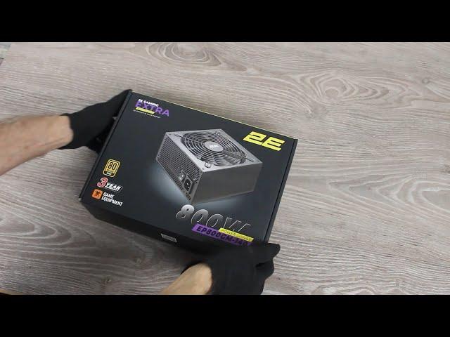 2E GAMING EXTRA POWER 800W PSU Unboxing and Internal Design