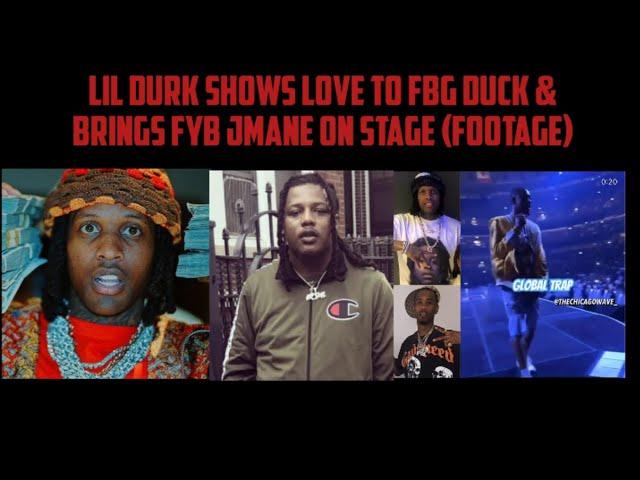 Lil Durk Shows Love To FBG Duck & Brings FYB Jmane On Stage (Footage)