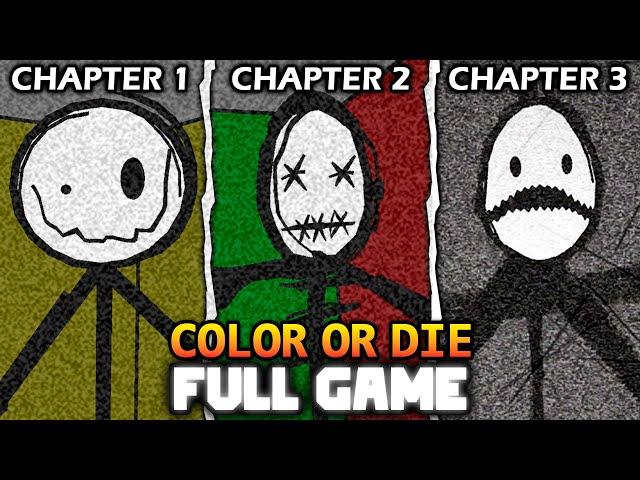 Color or Die : Chapter 1, 2, 3 - (Full Walkthrough + All Endings) - Roblox