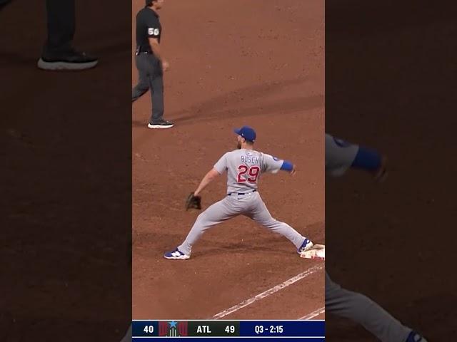Matt Shaw with a barehand scoop and throw to first!