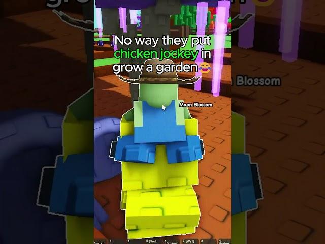 CHICKEN JOCKEY in Grow a Garden Update: Grow a Garden Roblox Noob To Pro Funny Guide #growagarden