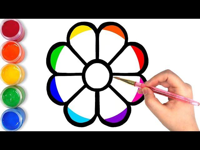 How to draw flowers step by step easy .Draw Toy TV