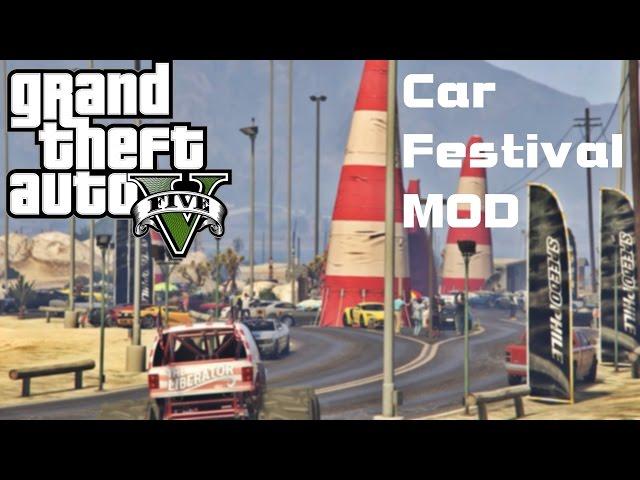 GTA V Map Mod - Race Wars Festival ! Car Meet with mods ! ft Lykan Hypersport !