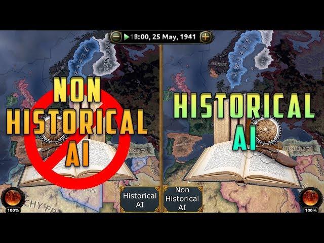 [HOI4] Double Timelapse - Historical vs Non-Historical AI