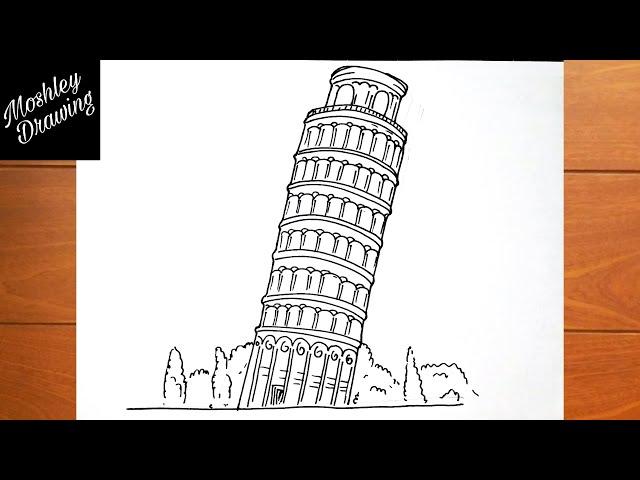 How to Draw The Leaning Tower of Pisa