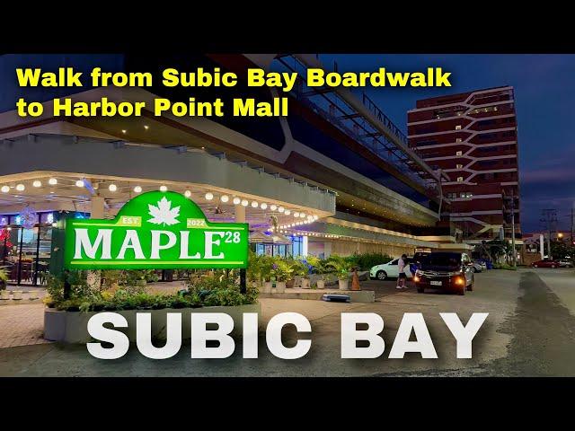 SUBIC BAY EVENING — Walk from The Boardwalk to Harbor Point in Subic Bay Freeport Zone, Philippines