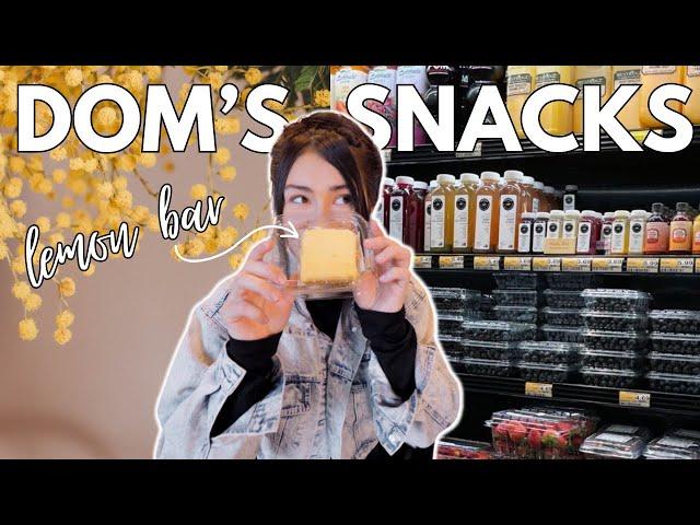 Top snacks to try at dom’s kitchen & market *mini grocery haul*