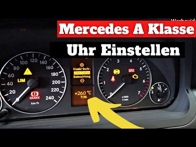 Mercedes A KLASSE Uhr einstellen | W169 | ANLEITUNG | DIY |