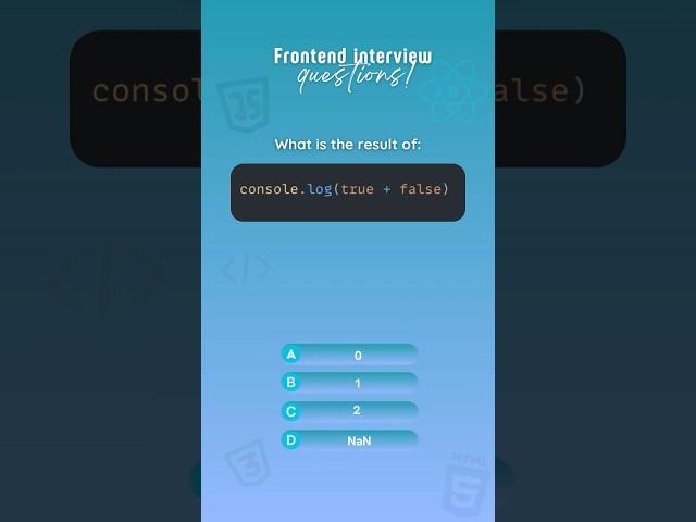 Frontend interview questions: Quiz 50 #javascript #react #interview #developer #coding  #programming