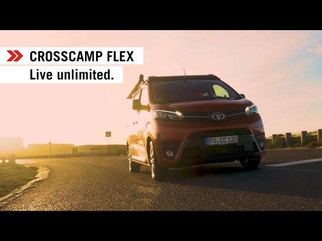 CROSSCAMP FLEX. Live unlimited. Die Roomtour durch dein Basecamp für Abenteuer. Jetzt erleben!