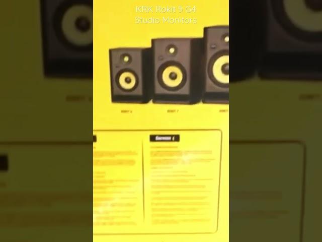 KRK Rokit 5 G4 Studio #Monitor #short #microphone #studio #audio #homestudio #speaker #interface