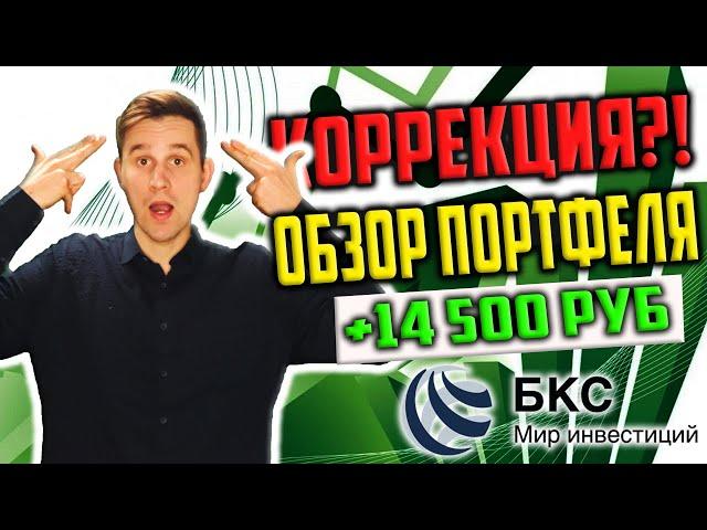 Коррекция фондового рынка!? Обзор инвестиционного портфеля. Инвестиции для начинающих. БКС брокер