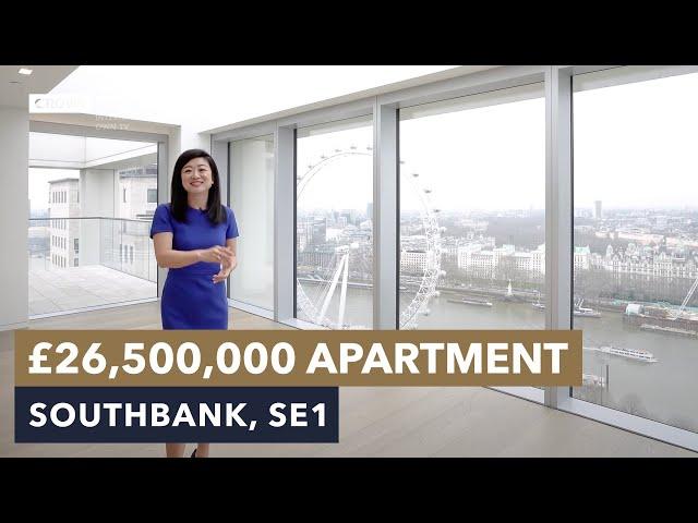 £26,500,000 penthouse on South Bank with London Eye views