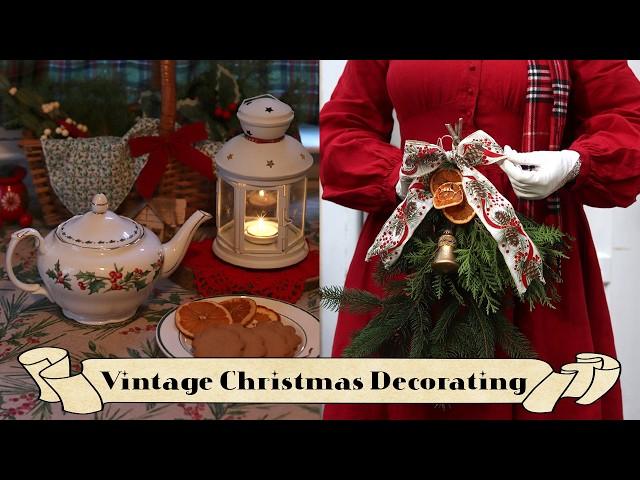 Vintage Christmas Decorating in a Cozy CottageHoliday Cottagecore Crafts