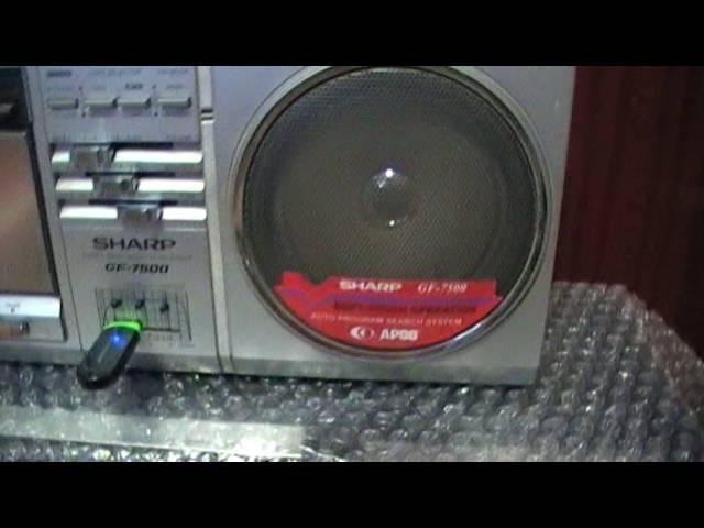 SHARP GF-7500 с ФЛЕШКОЙ УСТАНОВКА MP3 плеера РЕМОНТ  SHARP