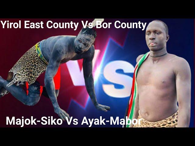 Majok-siko (Yirol East) Vs Ayak-mabor (Bor County) Wrestling match in Bor Town