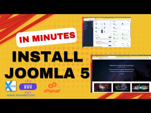 Install Joomla 5 in Minutes - Step by Step - on CPanel Hosting