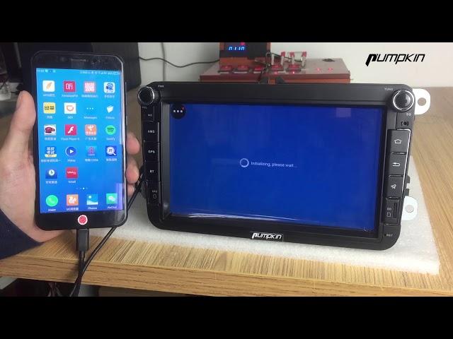 2018 android car stereo/autoradio for vw volkswagen skoda polo golf touran passat | Pumpkin