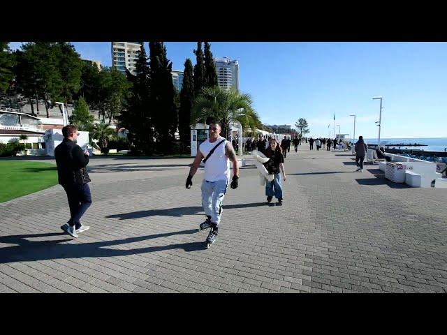 Sochi Boardwalk Sunny Day Walk   #blacksea