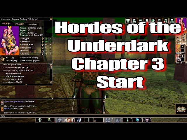 Neverwinter Nights Enhanced Edition Hordes of the Underdark Chapter 3 Start