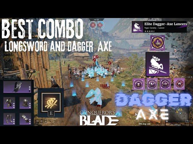 Longsword and Dagger Axe COMBO  / Longsowrd Montage / Conqueror's Blade Gameplay