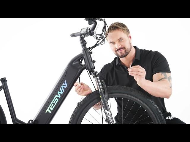 TESWAY WALKER Electric Bike Assembly Video