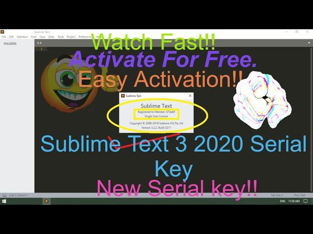 How to activate Sublime Text 3  For Free [[New License Key 2020]]