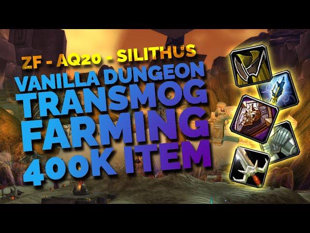 Vanilla Dungeon Transmog - ZF, AQ20 and Silithus - Spreadsheet to track prices.