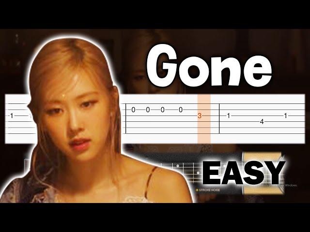 Rosé (Blackpink) - Gone - Guitar tutorial (TAB)