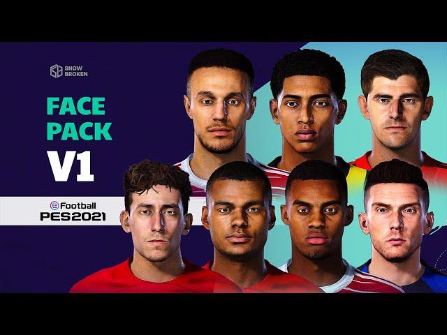 PES 2021 Face Pack V1 by Snow Broken | Faces Converted from FIFA 23 | Sider Install