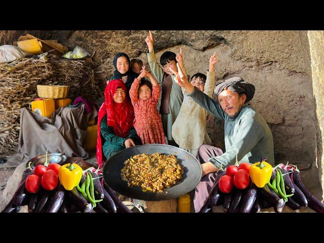 Cooking Eggplant in a Traditional Rustic Style | Village Life Of Afghanistan