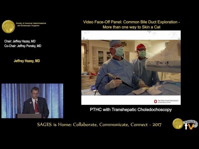 PTHC with transhepatic choledochoscopy