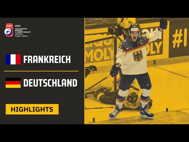 Frankreich vs. Deutschland | Highlights - 12. Spieltag, Eishockey-WM 2024 | SDTV Eishockey