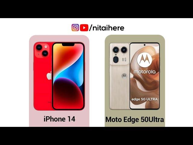 iPhone 14 VS Motorola Edge 50 Ultra Full Comparison #youtubeshorts #youtube #ytshorts #tech #edge50