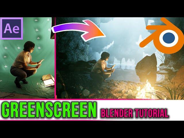 GreenScreen Aftereffects/Blender Tutorial WITH Camera Movement