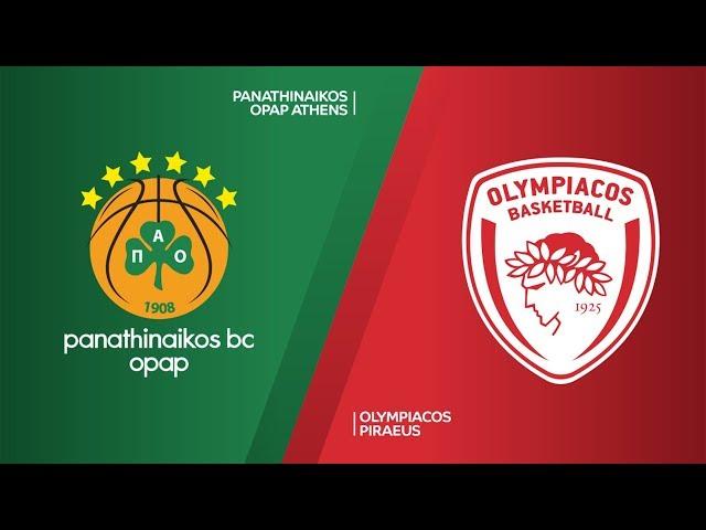 Panathinaikos OPAP Athens - Olympiacos Piraeus Highlights | Turkish Airlines EuroLeague RS Round 6