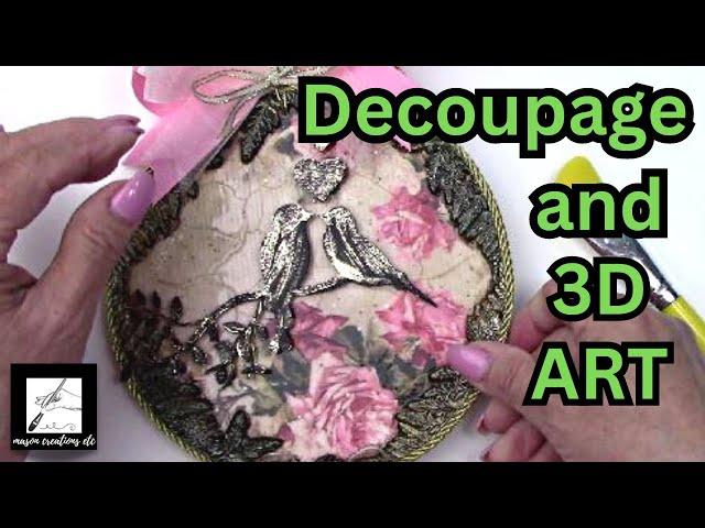 How to Decoupage Rice Paper on Wood for BEGINNERS (Decoupage Tutorial)