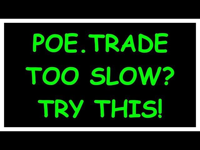 A Working Alternative for Poe.Trade! | Demi ' Splains